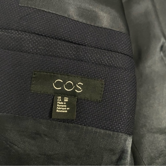 COS Navy Slim Fit Blazer - Picture 9 of 12